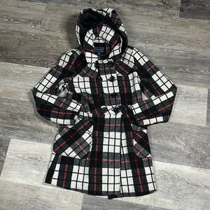 Rothschild Girls Coat Vintage Plaid Classic Size Medium 10-12